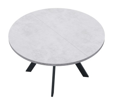 Стол DikLine RD100 Бетон/опоры черные