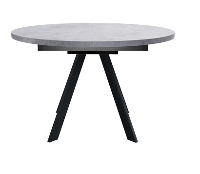 Стол DikLine RD100 Бетон/опоры черные