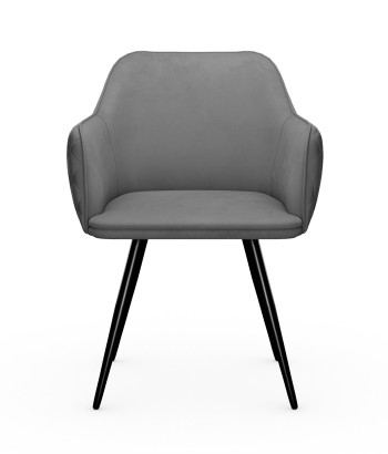 Стул DikLine 277 поворотный E31 серый, ножки черные