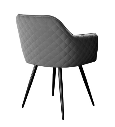 Стул DikLine 277 поворотный E31 серый, ножки черные