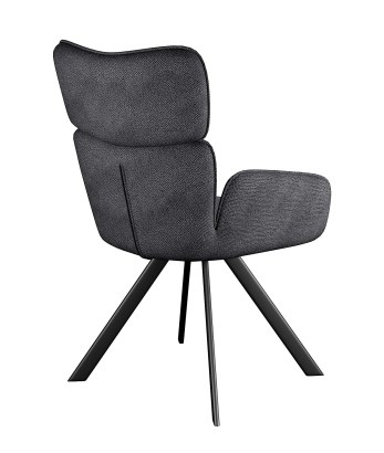 Стул DikLine 501 поворотный SB5 серый, ножки черные