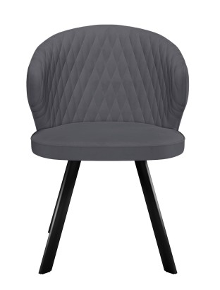 Стул DikLine 249 поворотный, B28 ANTRACITE, ножки черные