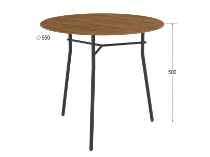 Стол журнальный Ники (50х55х55) в скандинавском стиле, дуб американский