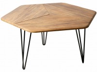 Стол журнальный Олдем (46,5х90х80) в скандинавском стиле, дуб американский