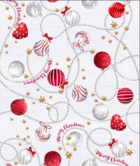 Скатерть-дорожка, рисунок Шарики 50х220 красный арт. 29043-1