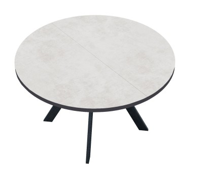 Стол DikLine RD100 Хромикс белый/опоры черные