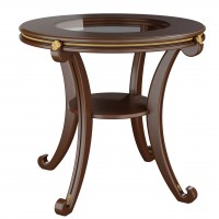 Стол журнальный Глория С Л (65х74х74) в классическом стиле, орех Стол журнальный Глория С Л (65х74х74) в классическом стиле, орех