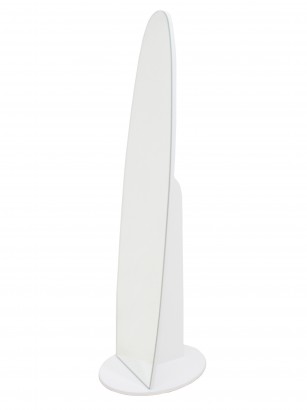 Зеркало напольное Стелла 1 (157,8х40,4х50,4) в классическом стиле, белый