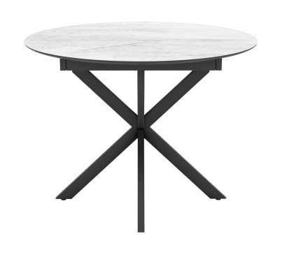 Стол обеденный BERGAMO, Жемчужный Перито/Черный