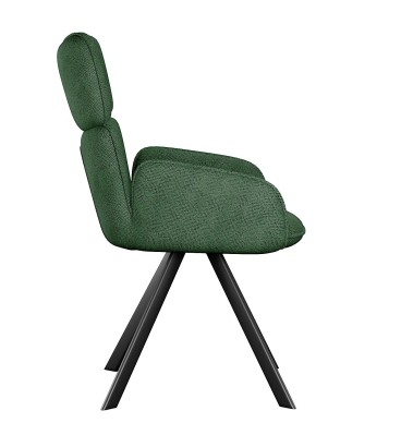 Стул DikLine 501 поворотный SB1 зеленый, ножки черные