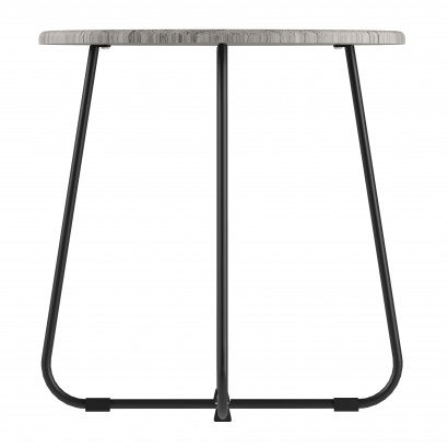 Стол журнальный BeautyStyle 14 (47х45х45) в стиле лофт, серый шпат, черный