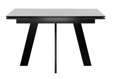 Стол DikLine SKM120 Керамика серый мрамор/подстолье черное/опоры черные (2 уп.)