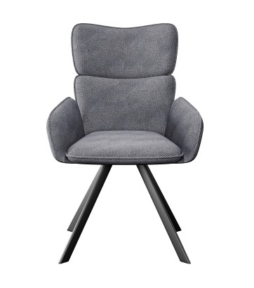Стул DikLine 501 поворотный SB6 св.сер, ножки черные