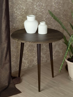 Стол журнальный BeautyStyle 9 (50х50х50) в стиле лофт, дуб маррон, венге