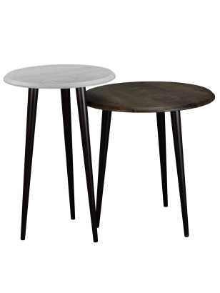 Стол журнальный BeautyStyle 9 (50х50х50) в стиле лофт, дуб маррон, венге