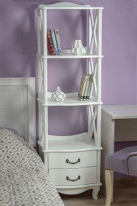 Этажерка Джульетта-3 (162,5х50х40,5) в классическом стиле, дуб шампань